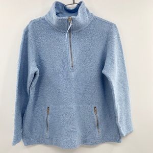 Soft Surroundings baby blue half zip